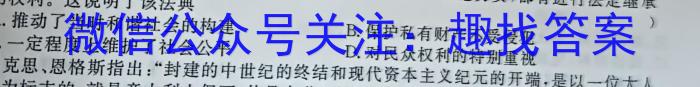 运城市2022-2023学年第二学期九年级教学质量监测（23-CZ175c）历史