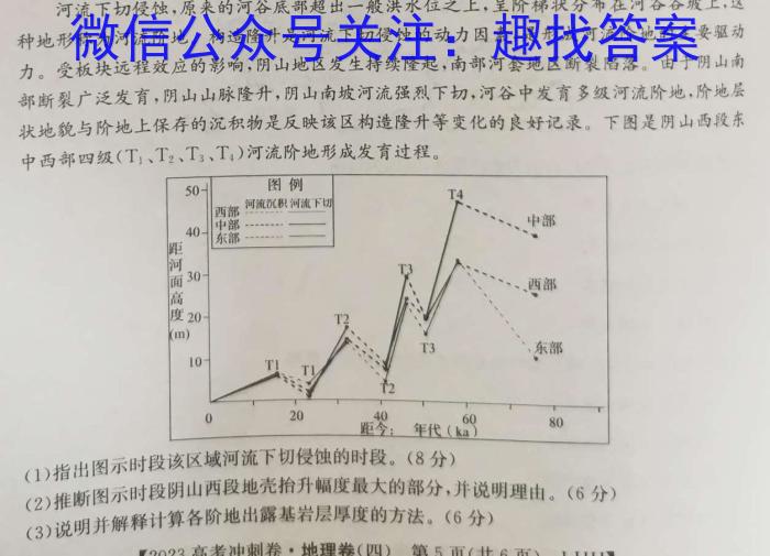 安宁河联盟2024-2023学年度下学期高中2024级期中联考q地理