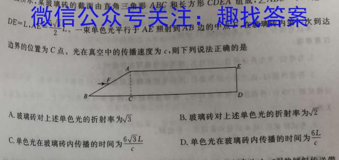 皖江名卷·安徽省庐江县2023届初中毕业班第三次教学质量抽测.物理