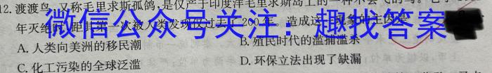 安徽省2022-2023学年度八年级阶段诊断【PGZX F-AH（七）】历史