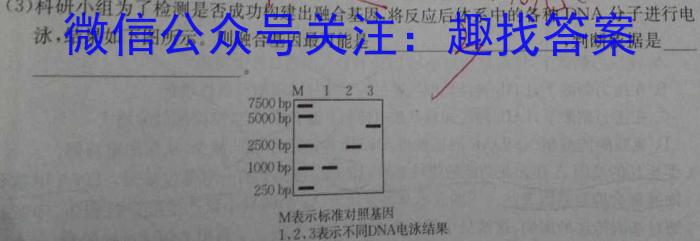 山西省2023届九年级山西中考模拟百校联考考试卷（三）生物