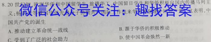 2023年普通高等学校招生统一考试 新S3·临门押题卷(二)历史