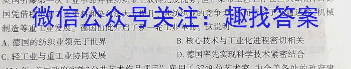 2023届新疆慕华优策高三第三次联考历史