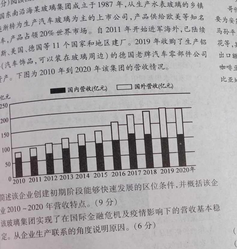 2023年西南名校联盟模拟卷 押题卷(二).地理