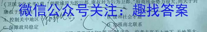 2023年曲靖市民族中学高一下学期期中考试(23575A)历史