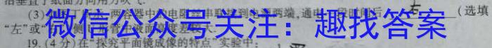 安徽第一卷·百校联盟2023届中考大联考物理.