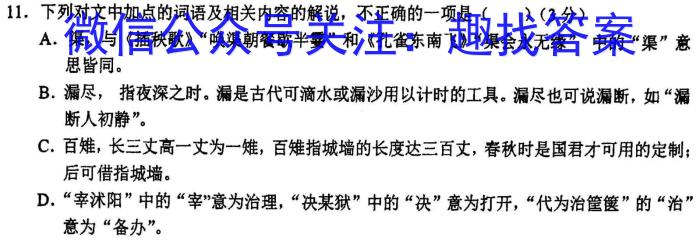2023年普通高等学校招生全国统一考试·临门一卷(一)语文