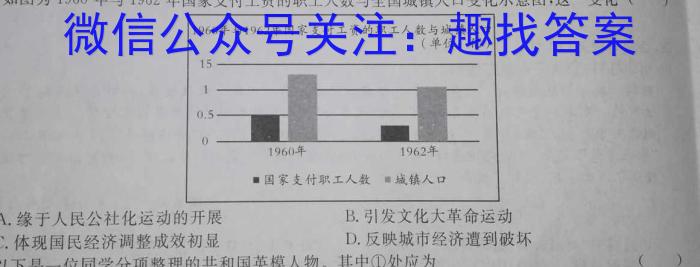 2023届衡中同卷押题卷 湖北专版(一)二三历史