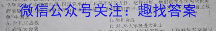 新向标教育 淘金卷2023年普通高等学校招生考试模拟金卷2历史