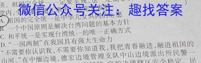 2023年广东省大湾区高三年级4月联考政治1