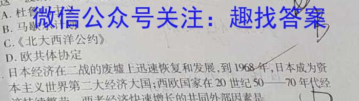 2023年山西中考模拟百校联考试卷(二)历史