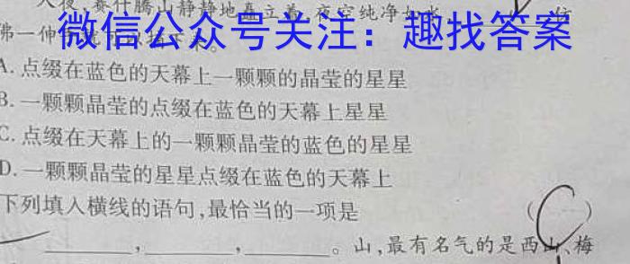 江淮名卷·2023年安徽中考押题卷（三）语文
