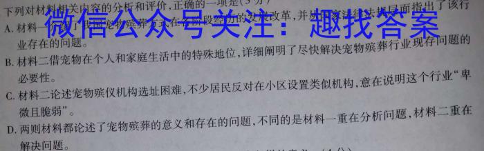 强基路985天机密卷 2023年普通高等学校统一招生模拟考试(新高考全国Ⅰ卷)语文