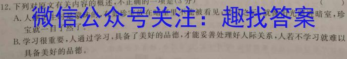 皖智教育 安徽第一卷·2023年八年级学业水平考试信息交流试卷(七)语文