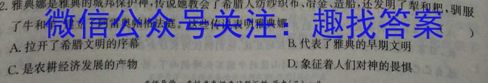 天一大联考 2022-2023学年高三考前模拟考试历史