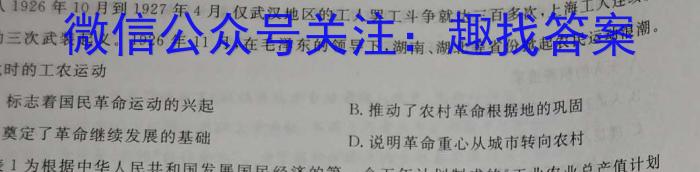 2023届九师联盟高三年级4月质量检测（新高考-河北）历史