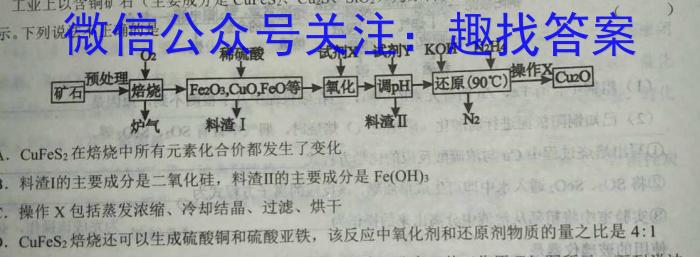 陕西省2023年初中学业水平考试模拟试题（二）化学