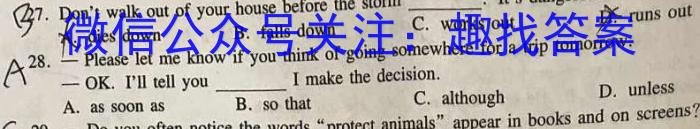 [咸阳三模]陕西省咸阳市2023年高考模拟检测(三)英语试题