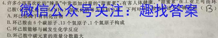 皖智教育安徽第一卷·省城名校2023年中考最后三模(二)化学