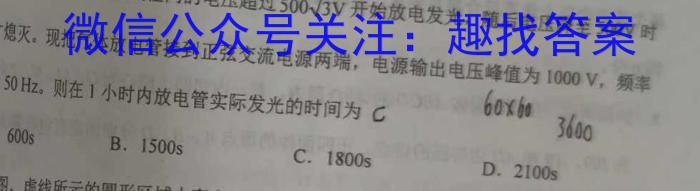 陕西省2023年普通高等学校招生全国统一考试（◇）物理.