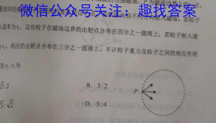 [国考1号19]第19套 高中2023届高考适应性考试物理.