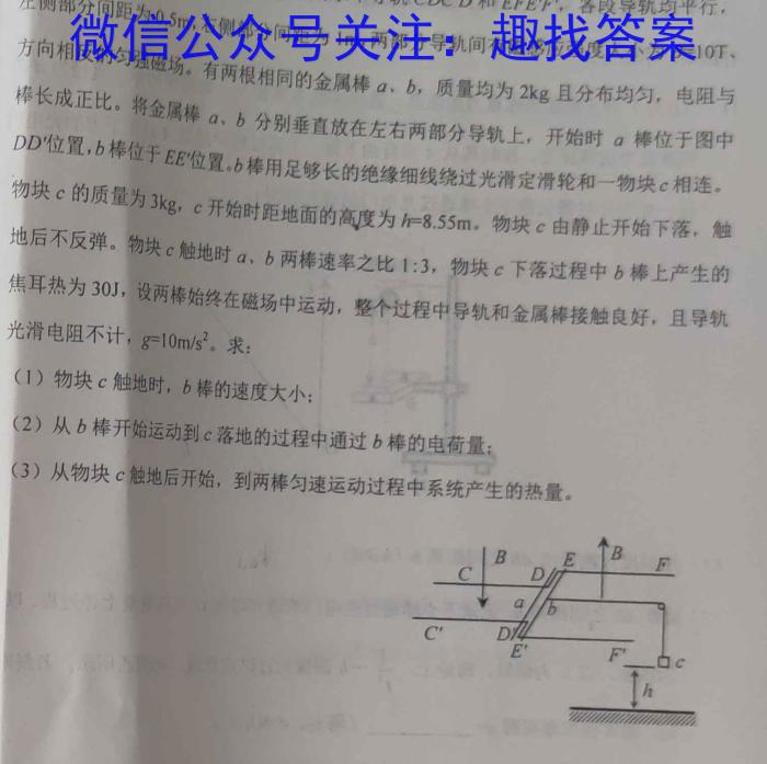 2023年普通高等学校招生统一考试 S3·临门押题卷(一)物理.