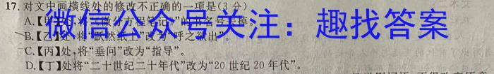 2023届全国百万联考老高考高三5月联考(5002C)语文