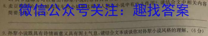 安徽第一卷·2022-2023学年安徽省七年级教学质量检测(七)语文