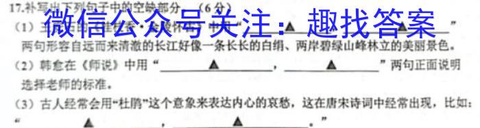 山西思而行 2022-2023高三5月省际名校联考三(押题卷)语文