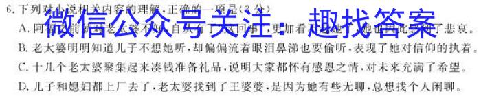 江苏省2022-2023学年第二学期高一期中试卷(2023.04)语文