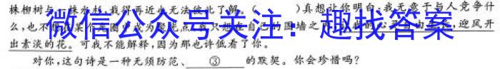 江西省2023年“三新”协同教研共同体高二联考(WLJY2305)语文