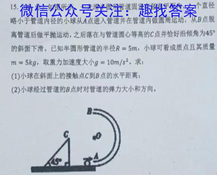 2023年安徽省中考信息押题卷(二)物理.