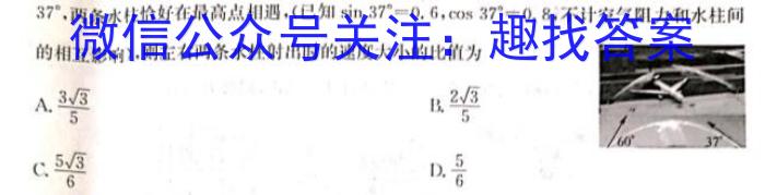 师大名师金卷2023年陕西省初中学业水平考试模拟卷(六)f物理