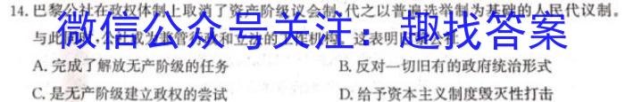 云南师大附中(师范大学附属中学)2023届高考适应性月考卷(九)历史试卷