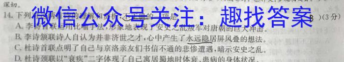2023年“万友”中考突破卷（一）语文