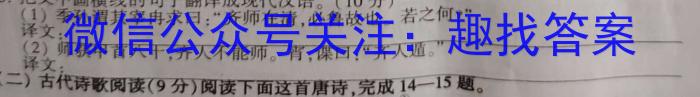 2022-2023学年河北省高三年级下学期4月份联合考试（23-410C）语文