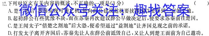 文博志鸿 2023年河北省初中毕业生升学文化课模拟考试(状元卷二)语文