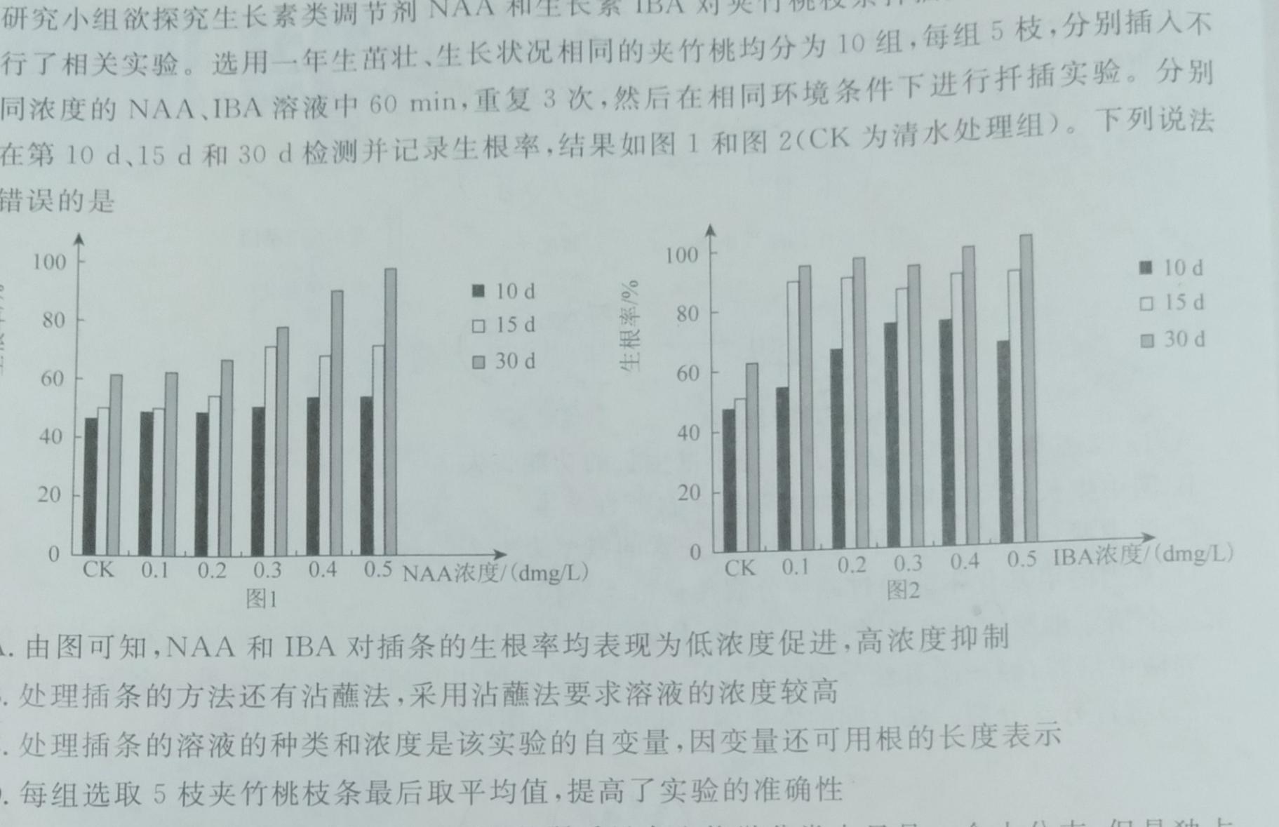齐市普高联谊校2022~2023学年高二下学期期中考试(23083B)生物