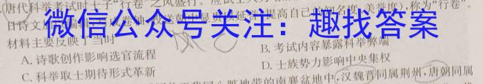 2023年广东省高三年级5月联考（445C）历史