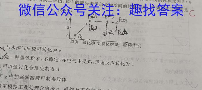 陕西省2023年普通高等学校招生全国统一考试（正方形套黑菱形）化学