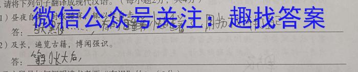 安徽省马鞍山市2023年全市初中九年级第一次质量调查语文