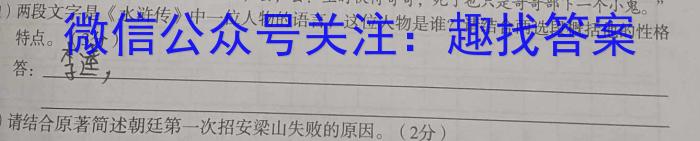 安徽省2022-2023学年度第二学期九年级作业辅导练习语文