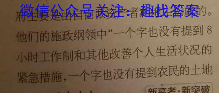安徽省六安市2024-2023学年度第二学期八年级期中质量调研历史