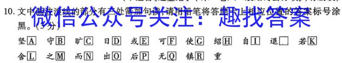 江西省2023年初中学业水平考试适应性试卷（三）语文