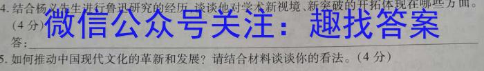 合阳县2023年初中学业水平九年级第二次模拟考试(5月)语文