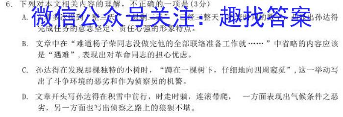 江西省2024-2023学年度初三模拟巩固训练（一）语文