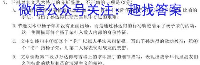 2023年普通高等学校招生统一考试青桐鸣高三5月大联考（新教材）语文