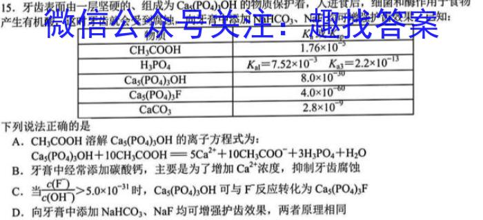 ［定西二诊］定西市2023年高三年级第二次诊断性考试化学