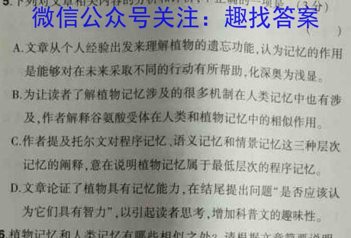 [南宁二模]南宁市2023届高中毕业班第二次适应性测试语文