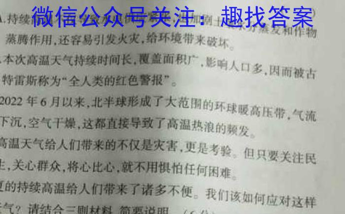 2023年高考临门·名师解密卷(★)语文